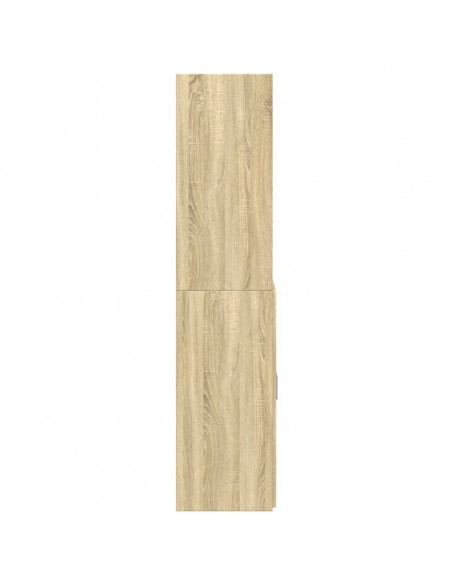 Credenza Rovere Sonoma 80x42,5x185 cm in Legno Multistrato