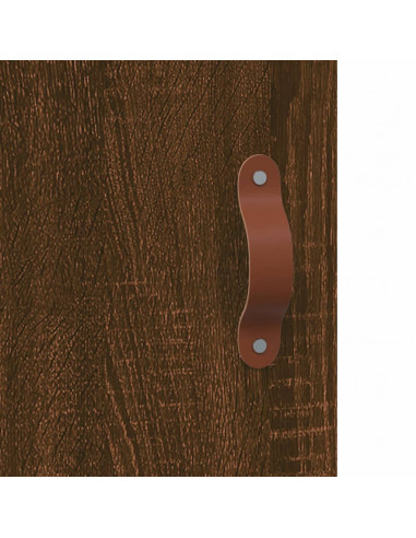 Credenza Rovere Marrone 69,5x31x115 cm in Legno Multistrato