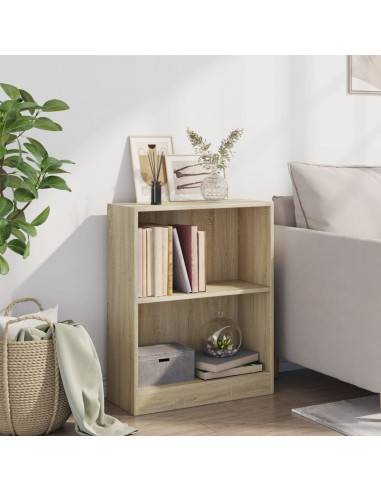 Libreria Rovere Sonoma 60x24x76 cm in Legno Multistrato
