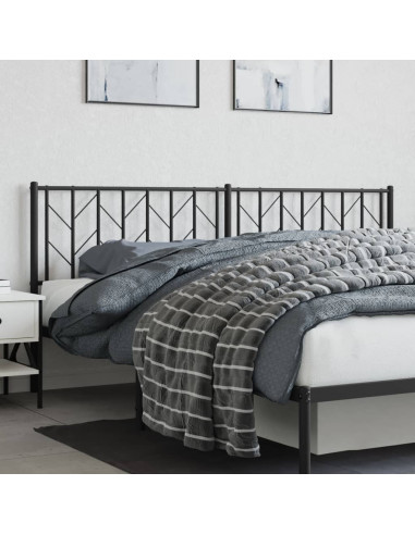 Testiera in Metallo Nero 193 cm