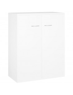 Credenza Bianca 60x30x75 cm in Legno Multistrato 2