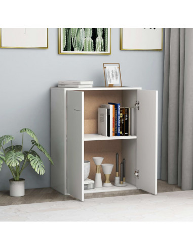 Credenza Bianca 60x30x75 cm in Legno Multistrato