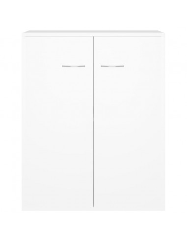 Credenza Bianca 60x30x75 cm in Legno Multistrato