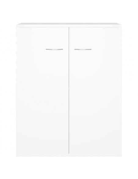 Credenza Bianca 60x30x75 cm in Legno Multistrato