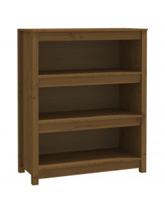 Libreria Marrone Miele 80x35x97 cm in Legno Massello di Pino 2