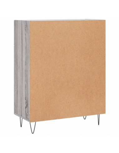 Credenza Grigio Sonoma 69,5x34x90 cm in Legno Multistrato