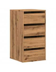 Cassettiera Angolare Rovere Artigianale 40x41x76cm Multistrato 2