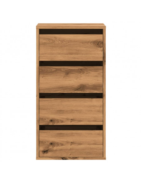 Cassettiera Angolare Rovere Artigianale 40x41x76cm Multistrato