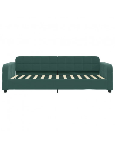Letto da Giorno Verde Scuro 90x200 cm in Velluto