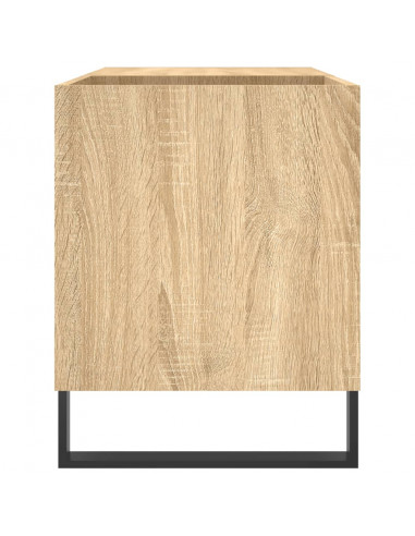Mobile Porta Dischi Rovere Sonoma 85x38x48 cm Legno Multistrato
