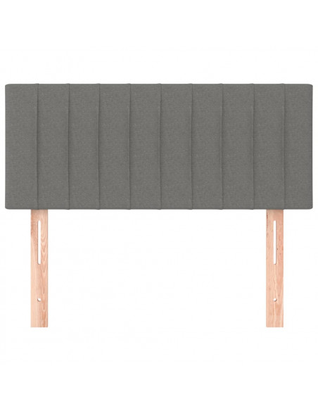 Testiera Grigio Scuro 100x5x78/88 cm in Tessuto
