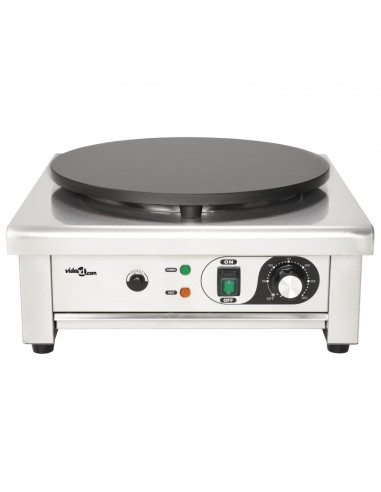 Piastra Elettrica per Crepes con Vassoio Estraibile 40 cm 3000 W