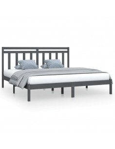 Giroletto Grigio in Legno Massello 200x200 cm 2