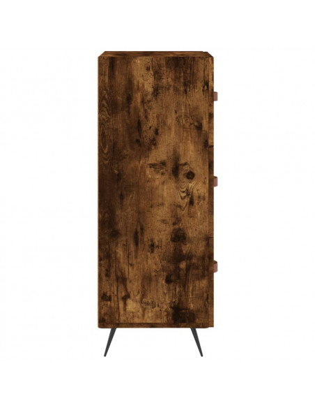 Credenza Rovere Fumo 34,5x34x90 cm in Legno Multistrato