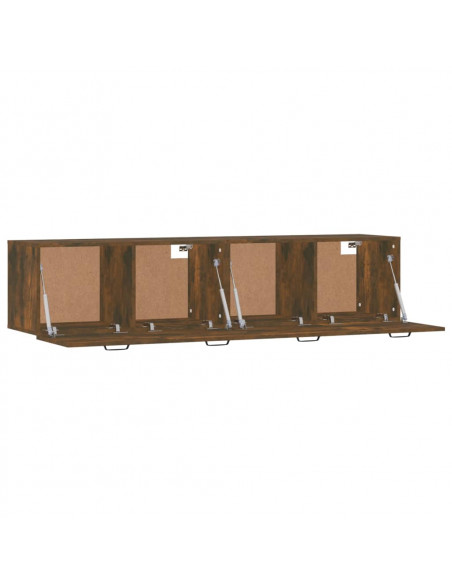 Mobili Parete 2 pz Rovere Fumo 60x36,5x35 cm Legno Multistrato