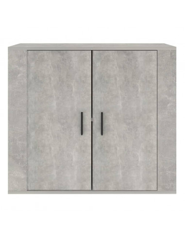 Credenza Grigio Cemento 80x33x70 cm in Legno Multistrato