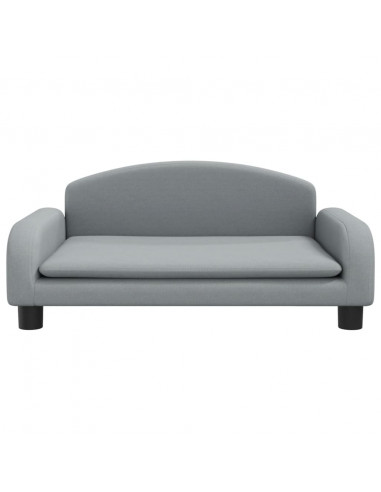 Divano per Bambini Grigio Chiaro 70x45x30 cm in Tessuto