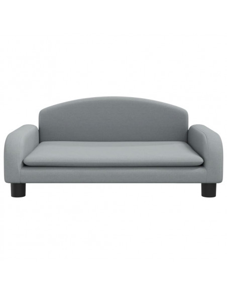 Divano per Bambini Grigio Chiaro 70x45x30 cm in Tessuto