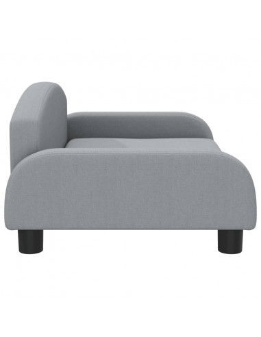 Divano per Bambini Grigio Chiaro 70x45x30 cm in Tessuto