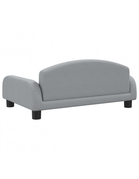 Divano per Bambini Grigio Chiaro 70x45x30 cm in Tessuto