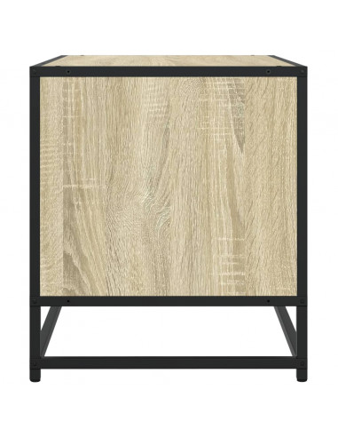 Mobile TV Rovere Sonoma 120,5x40x46cm Legno Multistrato Metallo