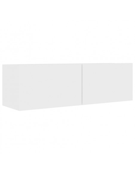 Mobile Porta TV Bianco 100x30x30 cm in Legno Multistrato