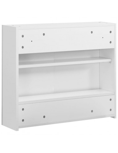 Armadietto a Specchio Bianco 80x15x60 cm in MDF