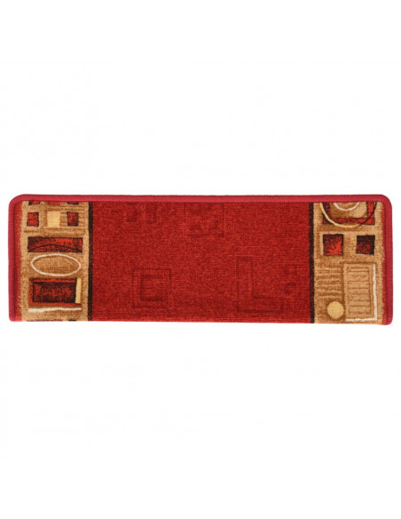 Tappetini per Scale Autoadesivi 10 pz 65x21x4 cm Rossi