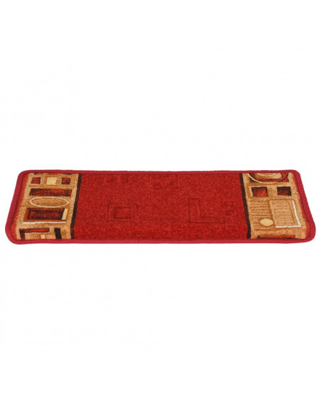 Tappetini per Scale Autoadesivi 10 pz 65x21x4 cm Rossi