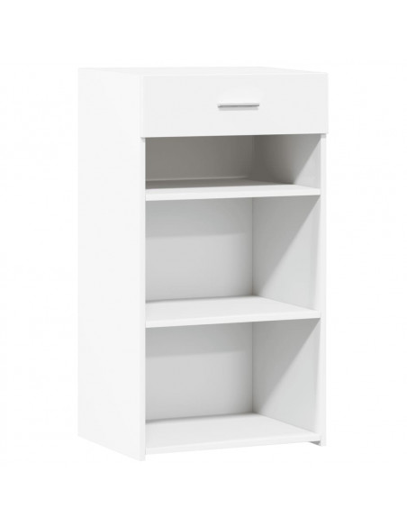 Credenza Bianca 50x42,5x93 cm in Legno Multistrato