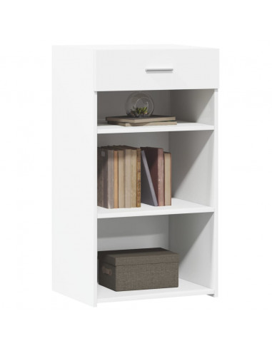 Credenza Bianca 50x42,5x93 cm in Legno Multistrato