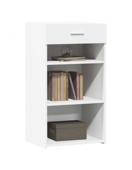 Credenza Bianca 50x42,5x93 cm in Legno Multistrato