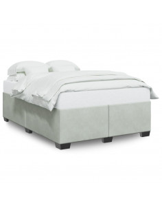 Giroletto Grigio Chiaro 160x200 cm in Velluto 2