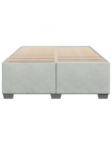 Giroletto Grigio Chiaro 160x200 cm in Velluto