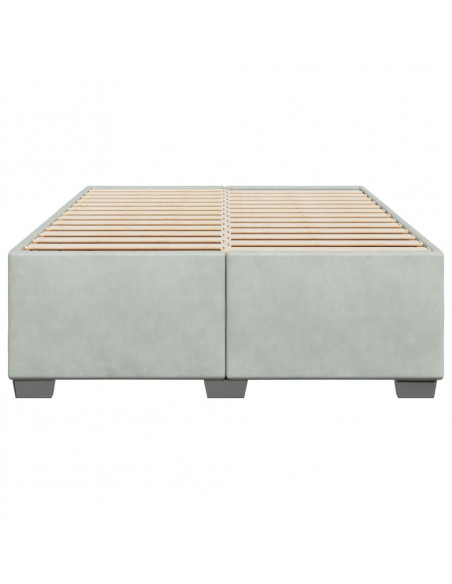 Giroletto Grigio Chiaro 160x200 cm in Velluto