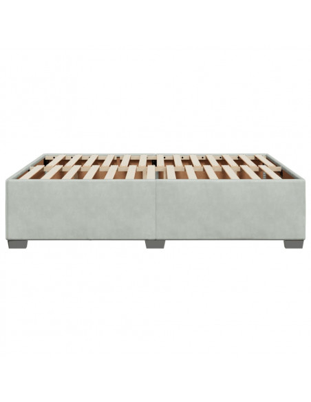 Giroletto Grigio Chiaro 160x200 cm in Velluto