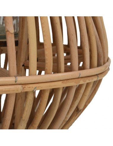 Supporto per Lanterna a Sospensione in Vimini Naturale