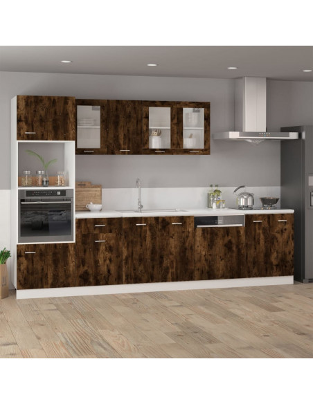 Mobile Pensile Rovere Fumo 39,5x31x60cm in Legno Multistrato