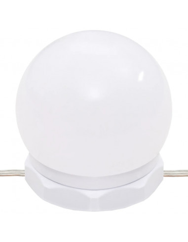 Mobile a Specchio con LED Grigio Cemento 90x31,5x62 cm