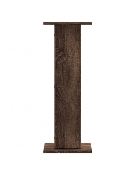 Supporti per Piante 2 pz Rovere Marrone 30x30x80 cm Truciolato