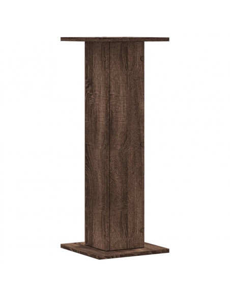 Supporti per Piante 2 pz Rovere Marrone 30x30x80 cm Truciolato