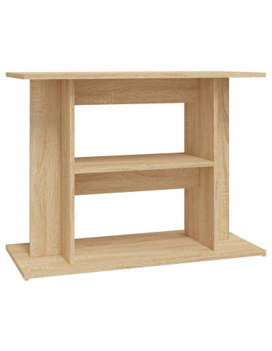 Supporto Acquario 80x35x60cm in Legno Multistrato Rovere Sonoma