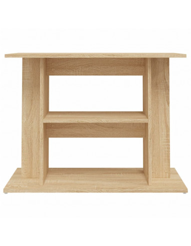 Supporto Acquario 80x35x60cm in Legno Multistrato Rovere Sonoma