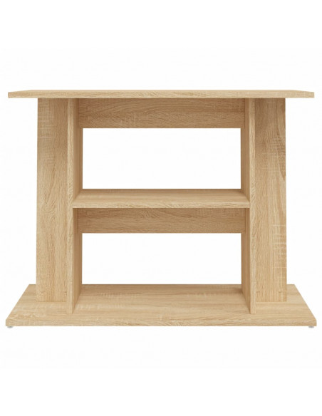 Supporto Acquario 80x35x60cm in Legno Multistrato Rovere Sonoma