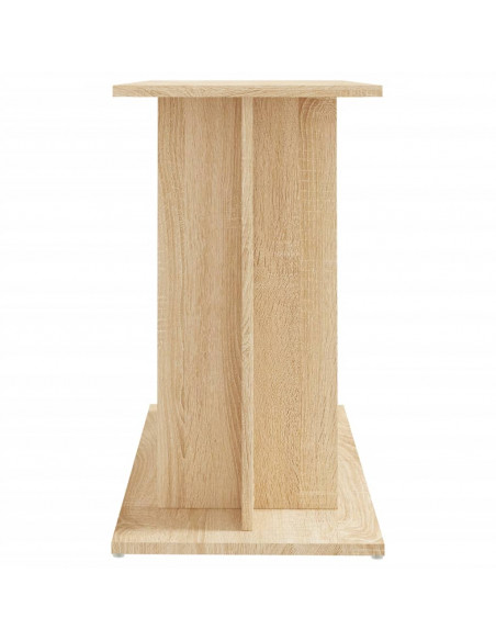 Supporto Acquario 80x35x60cm in Legno Multistrato Rovere Sonoma