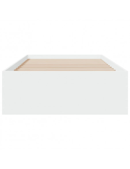 Giroletto con Cassetti Bianco 75x190 cm in Legno Multistrato