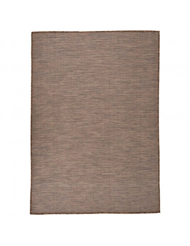 Tappeto da Esterni a Tessitura Piatta 160x230 cm Marrone