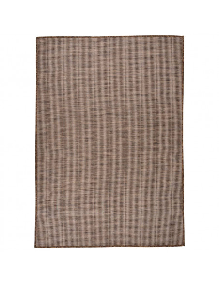 Tappeto da Esterni a Tessitura Piatta 160x230 cm Marrone