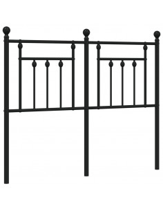 Testiera di Ricambio in Metallo Nero 120 cm 2