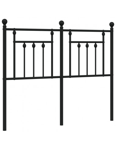 Testiera di Ricambio in Metallo Nero 120 cm